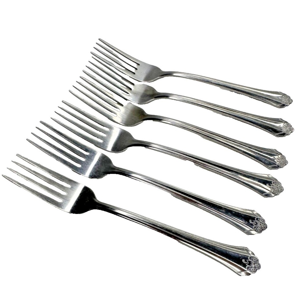 Northland PERCEPTION Stainless Flatware set 6 Dinner Forks Korea Replacement